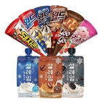콘 파우치 아이스크림 12개 월드콘 설레임 구구콘 돼지