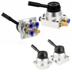 공압 수동 로터리 밸브 실린더 제어 3 위치 4 방향 K34R6-8D