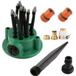 12노즐 미니 스프링클러 정원 원예 나사산커넥터 세트