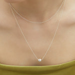 룬느 실버 925 볼 드롭 롱 목걸이 LSN57