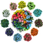 항아리장미-원톤 12단 144송이 항장미 조화꽃 01 흰색 144송이