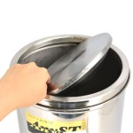 원통형 쓰레기통 HY뱅뱅이휴지통-중 230X650-28L