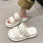 여성용 데일리샌들 클래식 발편한 통굽 푹신한 슬리퍼