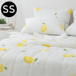 해피니 레몬 여름 간절기 이불 베개커버세트 슈퍼싱글 베개솜 별매