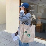 여성 레터링 포켓 에코백 1P 데일리 숄더백 어깨 가방 여자숄더백 에코가방 여자캐주얼가방