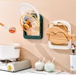 벽걸이 냄비뚜껑 거치대 주방 가정용 도마선반 받침대