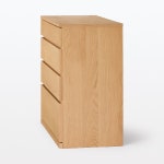 무인양품 떡갈나무 목제 체스트 4단 서랍장