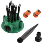 12노즐 미니 스프링클러 정원 원예 커넥터세트