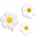 데이지 스마일 꽃 풍선 15P