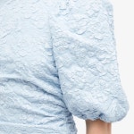 GANNI 가니 GANNI 퍼프 슬리브 미니 드레스 - 스카이 536712