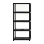 주식회사 보네드 크라운 라탄 5단 수납 다용도 플라스틱 선반 M L - M사이즈 5단선반