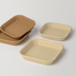 엔틱한 느낌의 플라스틱 화분물받이 3종 튼튼한 사각 화분받침