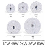 LED 링 패널 원형 조명 SMD 천장 보드 램프 50W 36W 24W 18W AC 220V 240V