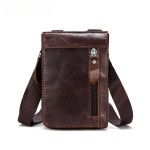 원픽 남성용 힙색 스몰백 소가죽 빈티지 숄더 크로스백 가방 CH5