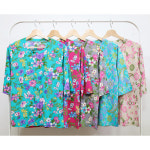 형제상회 할머니티 꽃무늬 라운드 7부 여름 엄마옷 할머니옷 국산 0010SS10