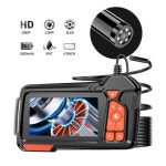 LCD HD 디지털 휴대용 내시경 카메라 조명 P67 방수 스네이크 카메라 자동차 HVAC 배수벽용 4 3
