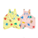 애견 옷 민소매 젤리곰 탑나시 크롭 셔링 실내복 외출복 1개