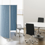 진영가구 NMC 30T 템바보드 흡음파티션 라운드형 높이1289 1683 X 폭1000 책상용 칸막이 가림막 NMC-1013 H1289