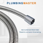 스테인레스 스틸 골판지 샤워 호스 1m 1 5m 2m 배관 커넥터 목욕 제품 욕실 액세서리