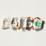 곰돌이 아동 양말세트 5켤레 1세트 초등학생 주니어 키즈 남아 여아 장안사 3호