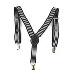서스펜더 정장멜빵 검정스트라이프 스트라이프멜빵