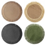 식탁 매트 황마 Placemats 컵 매트 테이블 장식 식탁