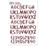 꾸밈인스스티커 공포알파벳 A0345