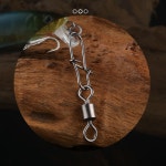 1PCS 파이크 낚시 커넥터 핀 베어링 롤링 회전 스냅 낚시 고리 G 1개 A0474