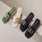 라일라 여성 슬리퍼 비치 실내화 거실화 사무실 그린S