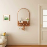 벽선반 화장대 아치형 거울 벽걸이 테이블 진열대 30x50cm