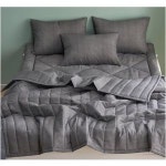 국산 여름 홑 이불세트 토퍼포함 Q 차콜