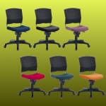 사원용 회전의자 플러키 팔무 사출 쿠션 사출발