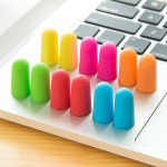 박스형 집중 공부 수면 소음방지 폼귀마개 랜덤색상