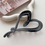 구슬하트집게핀 심플 하트구슬포인트 헤어집게핀