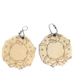 브이와이 MDF 우드팬시 크마스 열쇠고리 자재 이십개