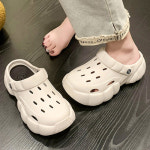 베이직 2컬러 캐주얼 여성 샌들 통굽 여자 슬리퍼 ZG-CRS8