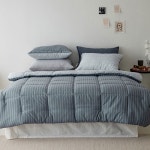 그레이 어반라인 슈퍼싱글 차렵 이불 베개커버 세트