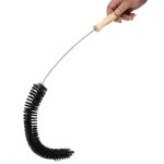 구부러지는 와이어 청소솔 구석 틈새 먼지청소 브러쉬 블랙-1P