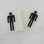 화장실 표지판 남자 탈의실 아크릴