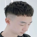 인모 투블럭 댄디컷 남자 가발