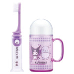 스케이터 산리오 쿠로미 여행용 칫솔케이스 양치컵 휴대세트