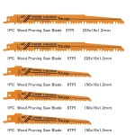 TOLESA 10PCS 목재 가지 치기 용 왕복 바이메탈 톱 블레이드 PVC 절단 중금속 금속 튜브 시트 창문 10PCS x Kits Multi Cut