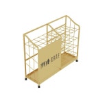 이동식 우산정리함 보관함 업소 학교 매대 호텔 로비 대형 업소용 학원 우산꽂이 철제 수납 A타입 길이