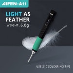 AIFEN A11 USB 납땜 스테이션 충전 다리미 휴대 전화 용접 도구 C210 핸들 호환