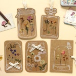 수업용 리얼한 꽃스티커 압화오브제만들기 20세트 호기심