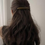 여성 데일리 반묶음 올림 머리 묶는 모던 컬러 헤어핀