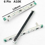 스트레이트 슬립 전위차계 혼합 콘솔 볼륨 퍼터 핀 총 길이 1 개 A103A10K6