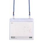 하나제이 미디어 목걸이 출입증 학생증 이름표 가로 미디어명찰-민 청색