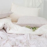 핑크 데이지 퀸 차렵 이불 베개커버 세트