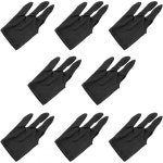 Lovelysp 스누커 당구 장갑 3 핑거 유니버설 왼손과 오른손 모두에 맞는 블랙-8PCS